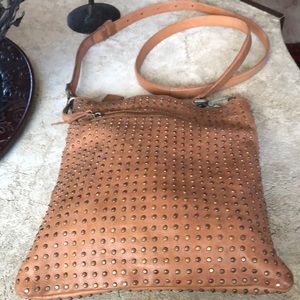 Plantania Crossbody Carmel studded purse